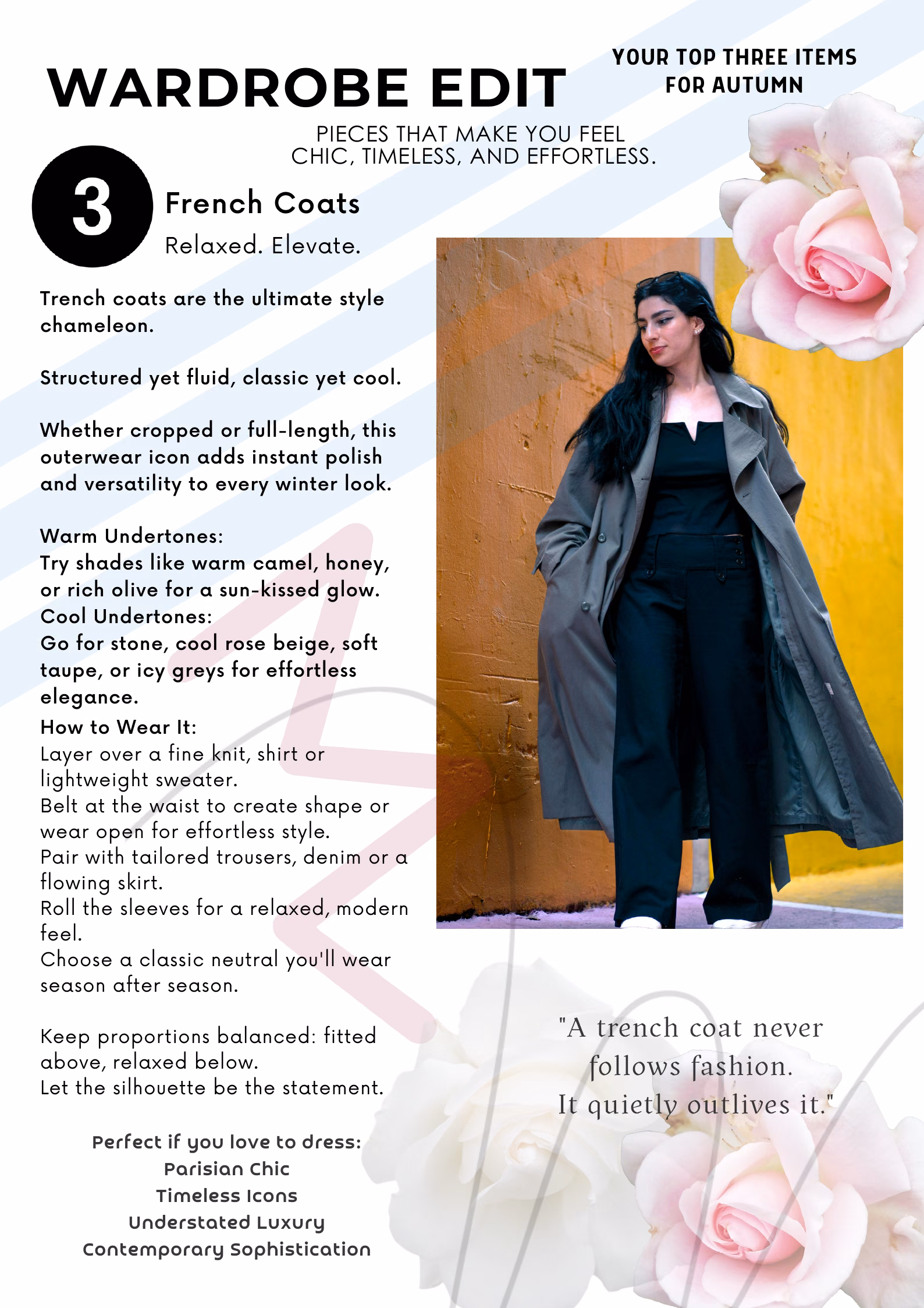 Wardrobe Edit — Trench Coats — The Style Edit, Winter 2025