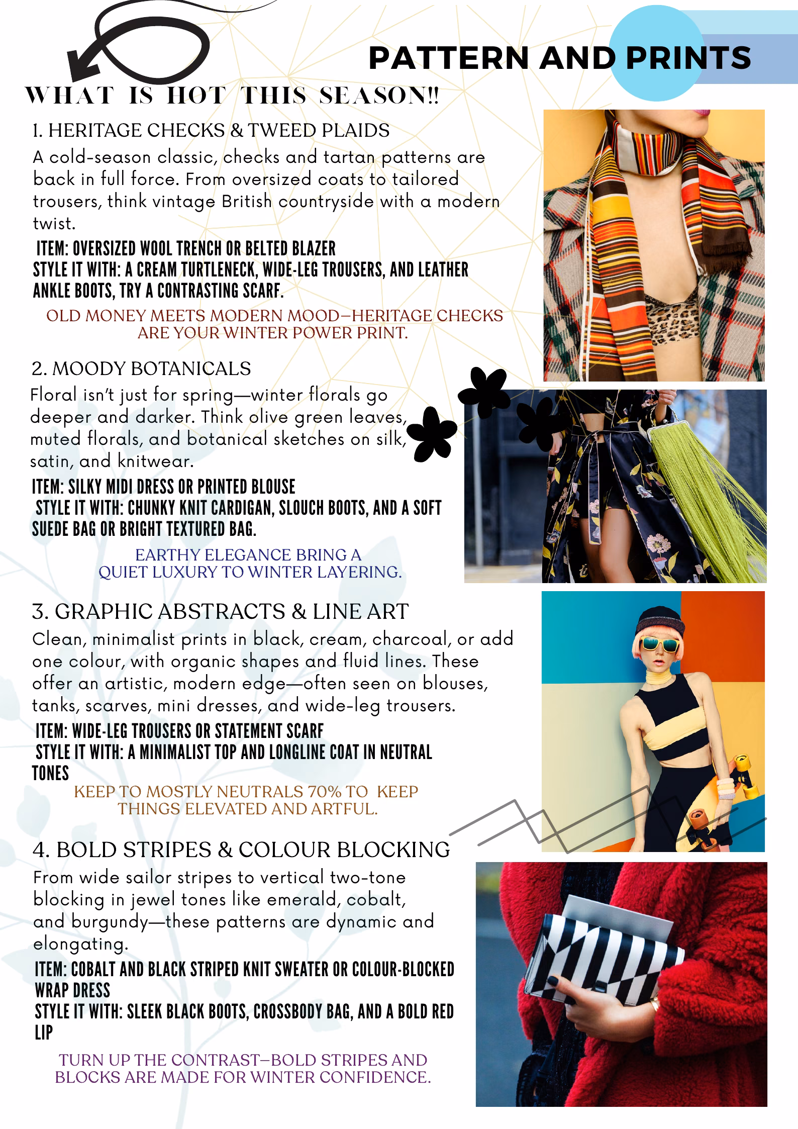 Pattern and Prints — The Style Edit, Winter 2025
