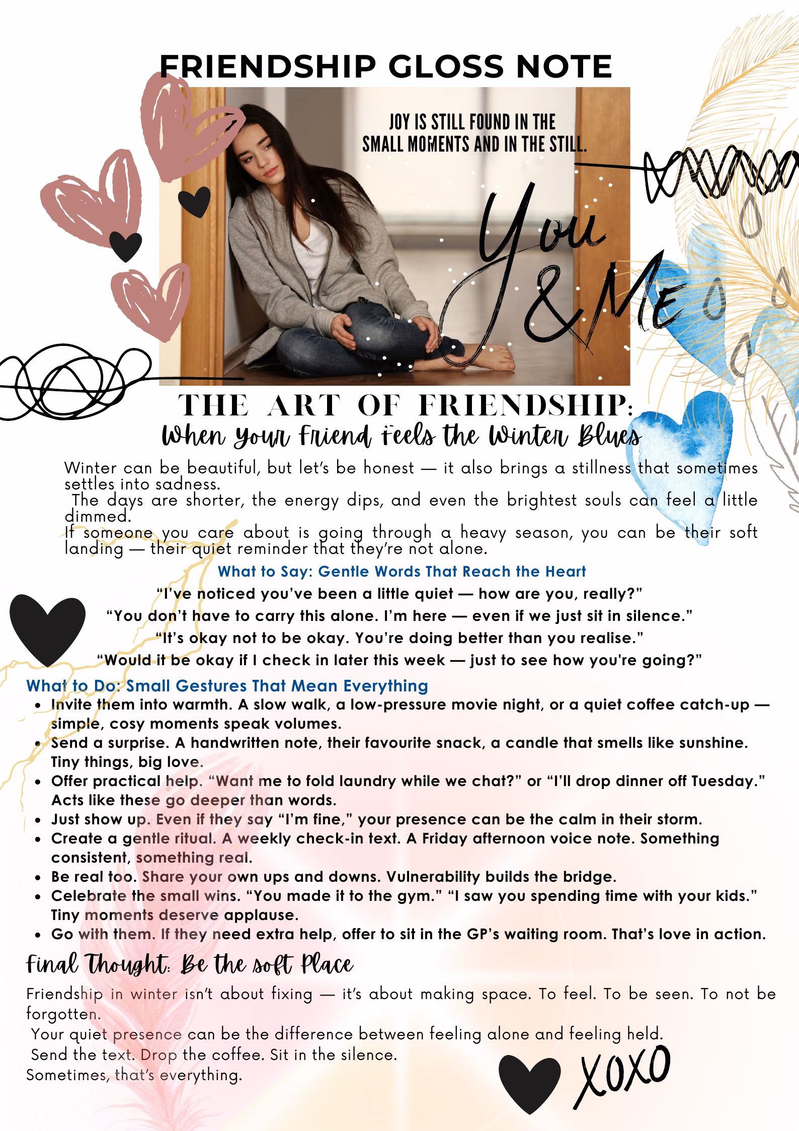 Friendship — Gloss Note — The Style Edit, Winter 2025