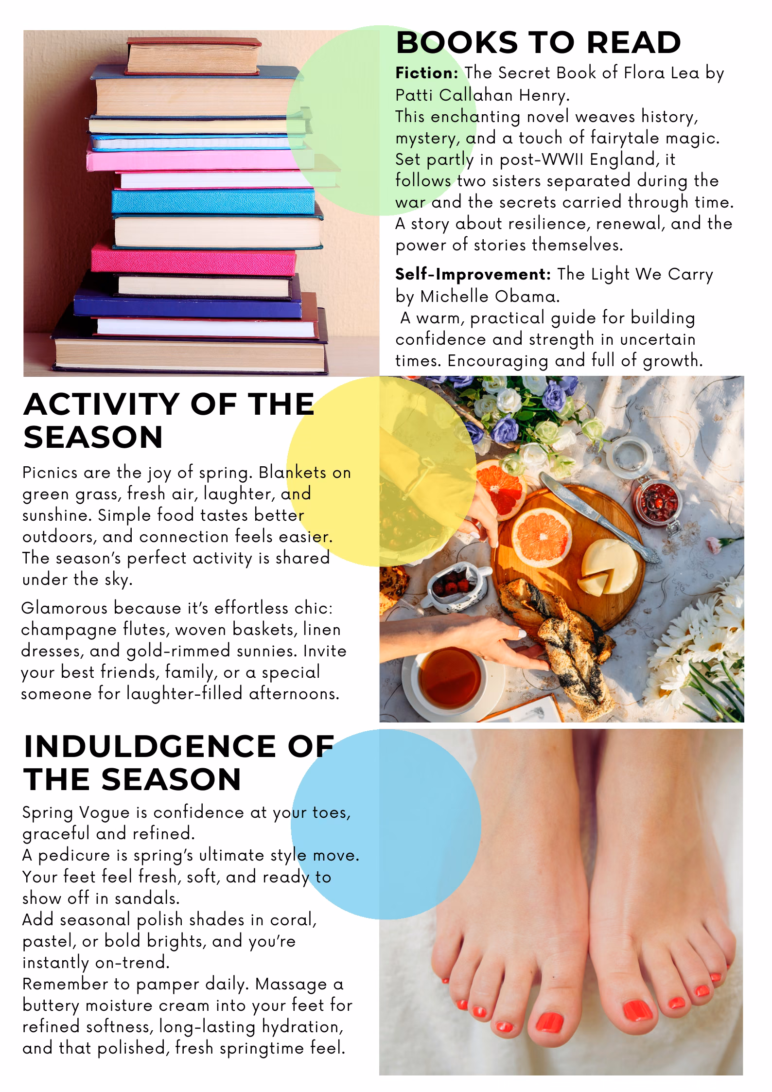 Books, Activity and Indulgence of the Season — The Style Edit, Spring 2025