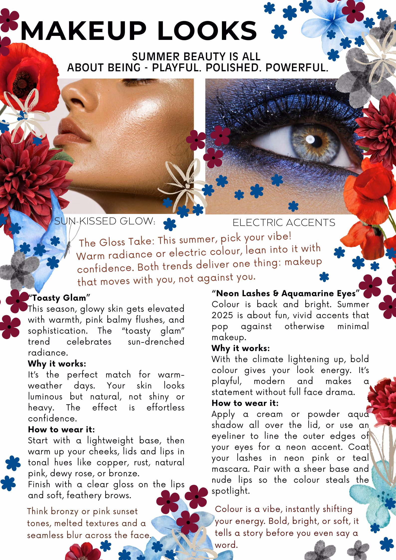 Makeup Looks — The Style Edit, Summer 2025