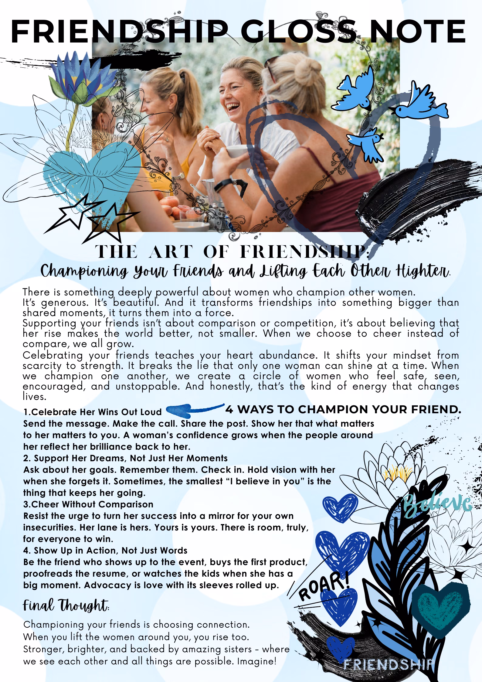 Friendship — Gloss Note — The Style Edit, Summer 2025