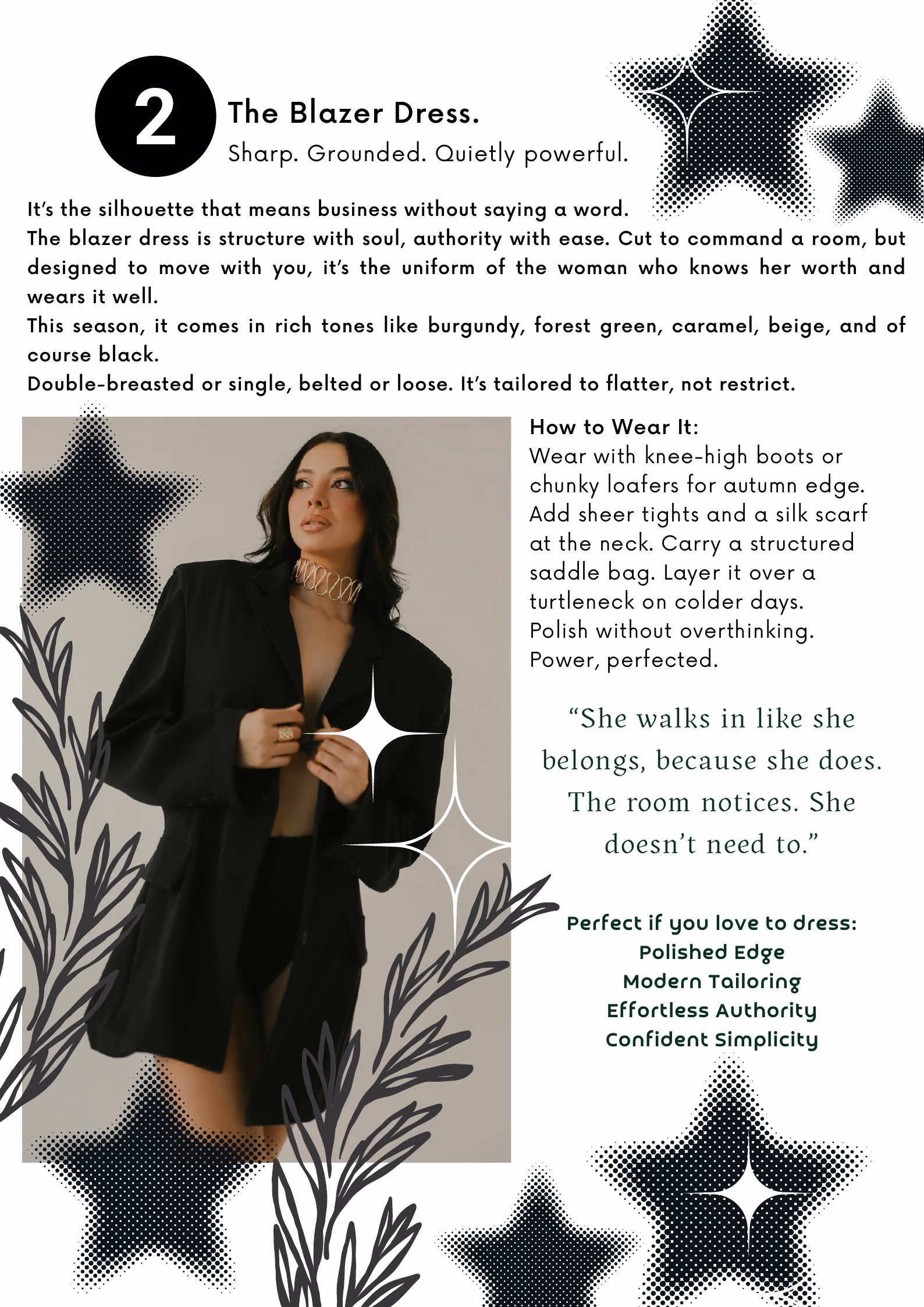 The Blazer Dress — The Style Edit, Autumn 2026