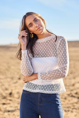 BOHO BIRD - LAYER ME UP LACE MESH LONG SLEEVE TOP BOHO YOURS WOOL TOP