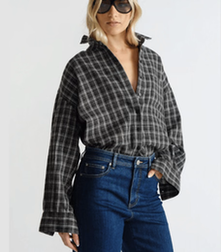 Lori Flannel Shirt at Decjuba