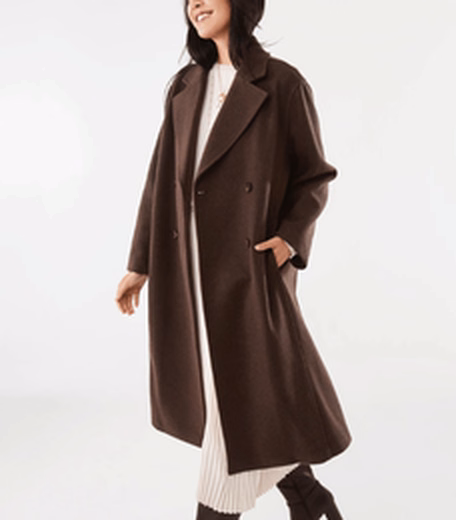 Longline Oversized Coat at Kmart