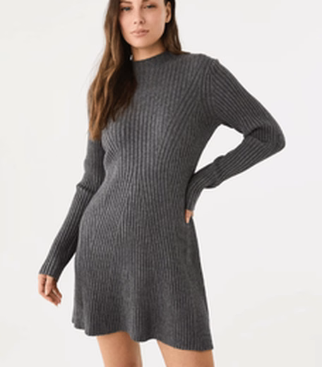 Long Sleeve True Knit Skater Mini Dress at Kmart
