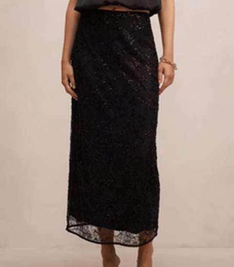 Brianna Lace Beaded Skirt at Forever New