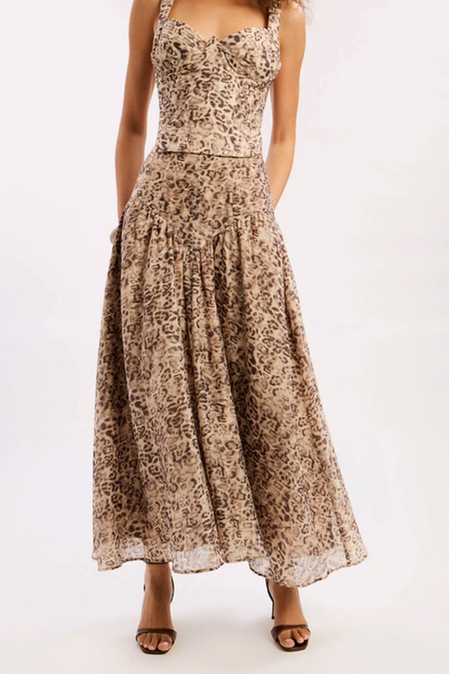 Hildie High Waisted Midi Skirt at BARDOT