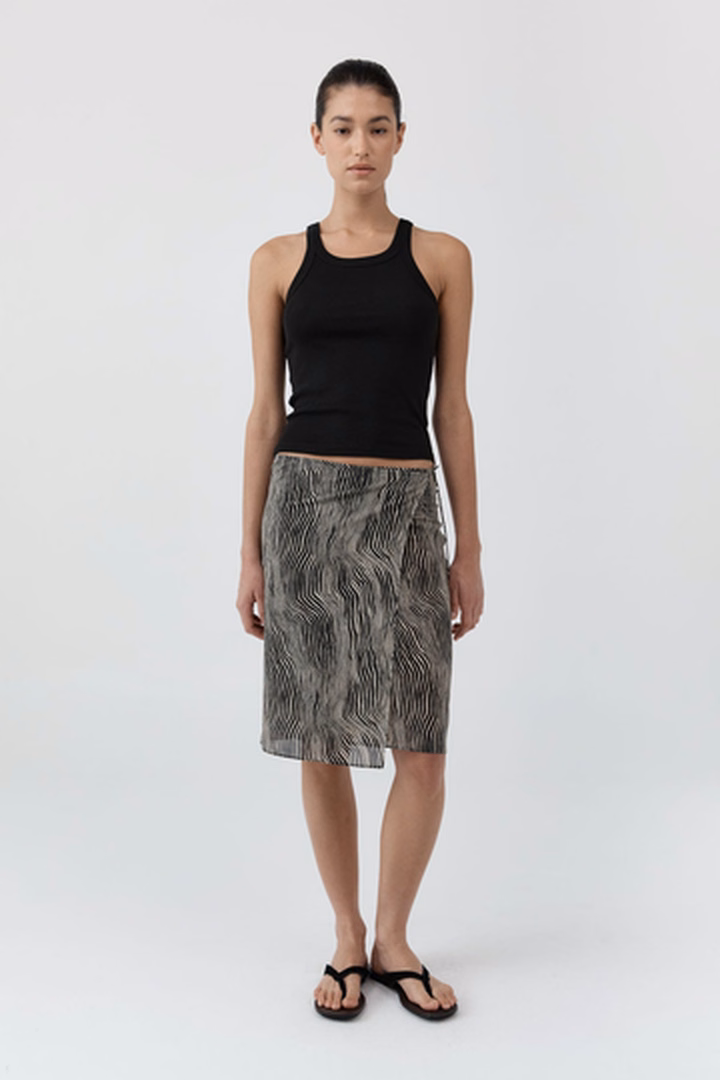 Savannah Silk Wrap Skirt at ST. AGNI