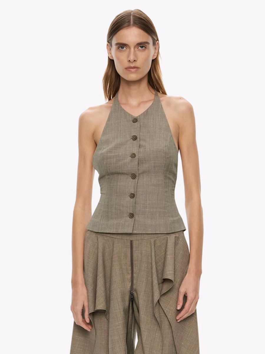 Banyan Tailored Backless Vest at CHRISTOPHER ESBER